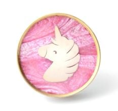 Kids Handmade Brass Unicorn Knob